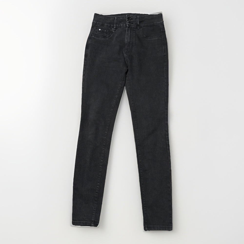 Curve Appeal Curve Creator High Rise Skinny Jeans Womens 2/26 Black Stretch‎